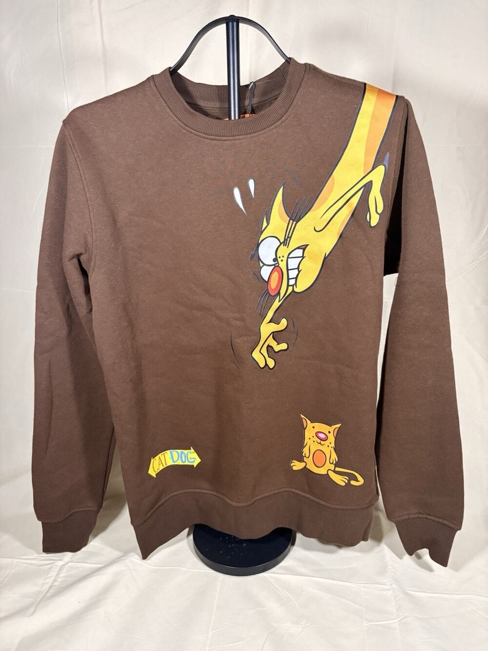 NWT Nickelodeon CatDog graphic crewneck sweatshirt Adult Small NWT